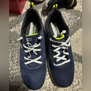 Skechers Kids Navy and White Sneakers